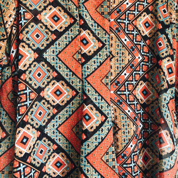 Patterned Fall Dress - Picture 2 of 3